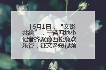 6月1日，“文影共绘”，三省四地小记者齐聚豫西松鹿欢乐谷，征文暨短视频大赛精彩启幕！