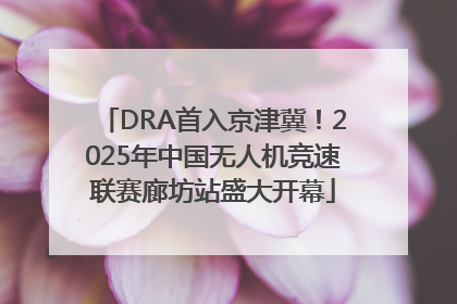 DRA首入京津冀！2025年中国无人机竞速联赛廊坊站盛大开幕